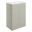 Tabo Milan Matt Latte Floor Standing 2 Door Unit & Basin 610mm