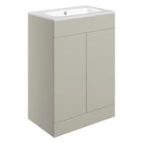Tabo Milan Matt Latte Floor Standing 2 Door Unit & Basin 610mm