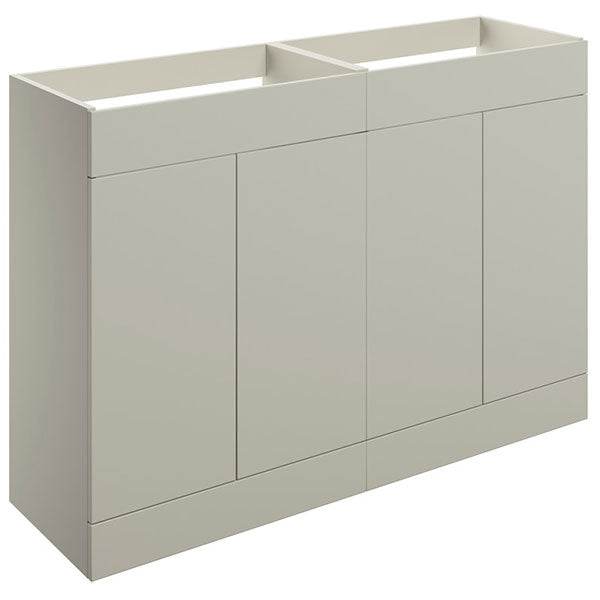 Tabo Milan Matt Latte Floor Standing 4 Door Basin Unit 1180mm