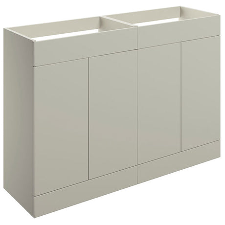 Tabo Milan Matt Latte Floor Standing 4 Door Basin Unit 1180mm