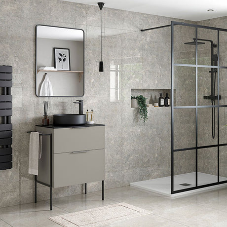 Tabo Milan Matt Latte 2 Drawer Basin Unit