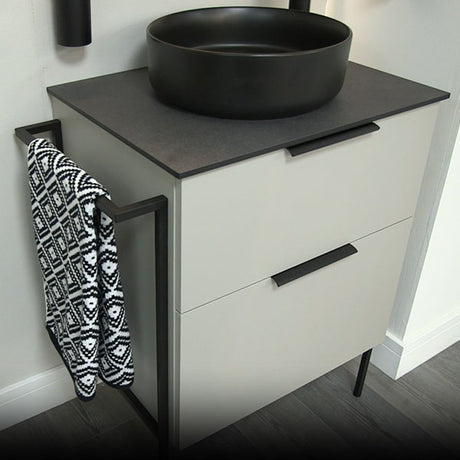 Tabo Milan Matt Latte 2 Drawer Basin Unit