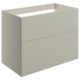 Tabo Milan Matt Latte Wall Hung 2 Drawer Basin Unit 790mm