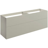 Tabo Milan Matt Latte Wall Hung 4 Drawer Basin Unit 1180mm