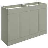 Tabo Milan Matt Olive Green Floor Standing 4 Door Basin Unit 1180mm