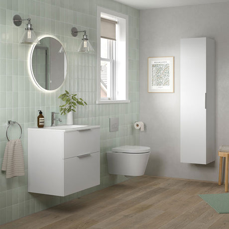 Tabo Milan Matt White Wall Hung Furniture