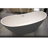 Apollo Bakerloo Freestanding Grey Bath 1700 x 780 x 690mm