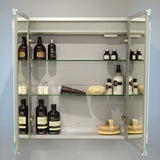 Tabo Gemini 2 Door Front-Lit Mirror Cabinet 700 x 600mm