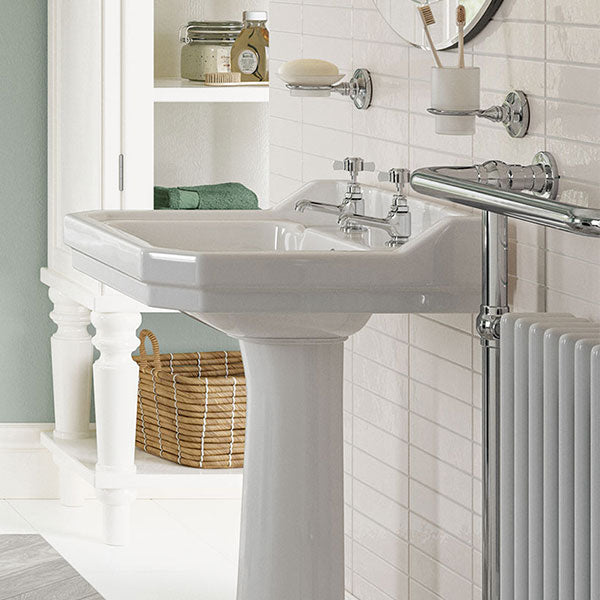 Tabo Ophelia Chrome Basin Pillar Taps – Tiles and Bathrooms Online