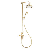 Tabo Sabbia Brushed Brass Thermostatic Shower Kit