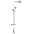 Sorrento Thermostatic Bar Mixer Shower with Riser & Overhead Kit