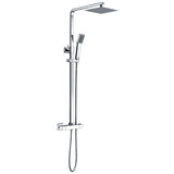 Sorrento Thermostatic Bar Mixer Shower with Riser & Overhead Kit