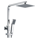 Sorrento Thermostatic Bar Mixer Shower with Riser & Overhead Kit