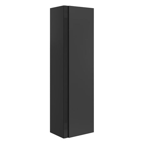 Tabo Roma Matt Black Wall Hung 1 Door Tall Unit 350mm