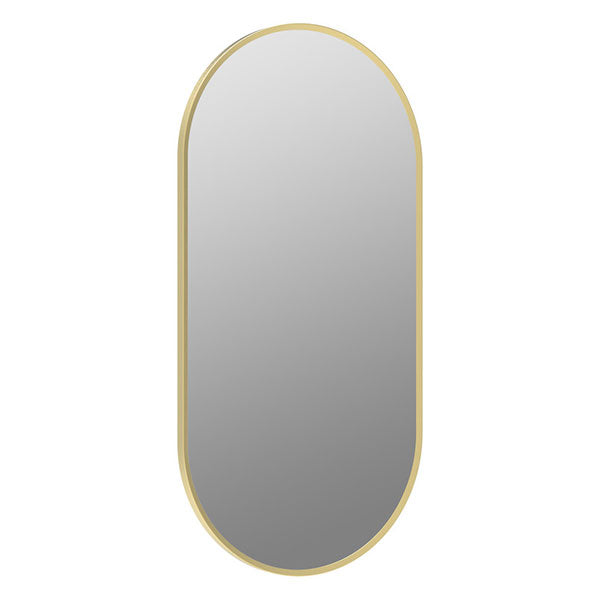 Tabo Moon Brushed Brass Obround Mirror 800 x 400mm