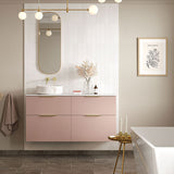 Tabo Moon Brushed Brass Obround Mirror 800 x 400mm