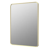 Tabo Moon Brushed Brass Rectangle Mirror 600 x 800mm