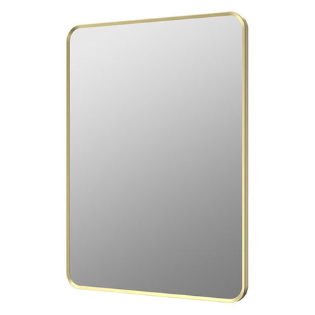 Tabo Moon Brushed Brass Rectangle Mirror 600 x 800mm