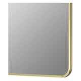 Tabo Moon Brushed Brass Rectangle Mirror 600 x 800mm