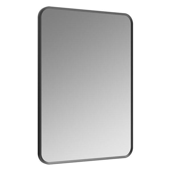 Tabo Moon Matt Black Rectangle Mirror 600 x 800mm