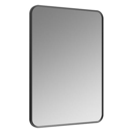 Tabo Moon Matt Black Rectangle Mirror 600 x 800mm