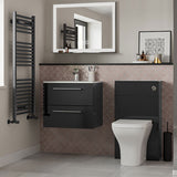 Tabo Stella Square Ladder Anthracite Radiator 500 x 1110 x 30mm