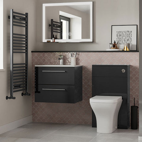 Tabo Stella Square Ladder Anthracite Radiator 500 x 1110 x 30mm