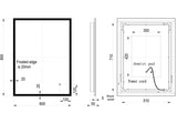 Tabo Gleam Surround-Lit LED Mirror 800 x 600mm