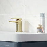 Tabo Corrado Brushed Brass Basin Mixer Tap & Waste