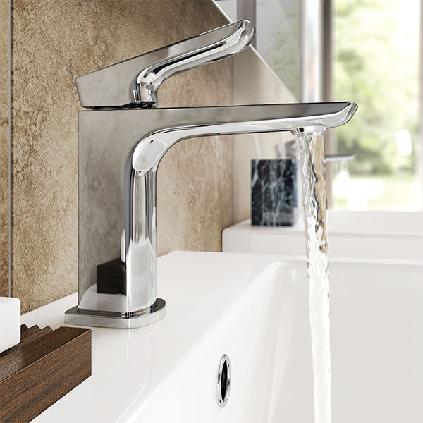 Tabo Corrado Chrome Basin Mixer Tap & Waste – Tiles and Bathrooms Online