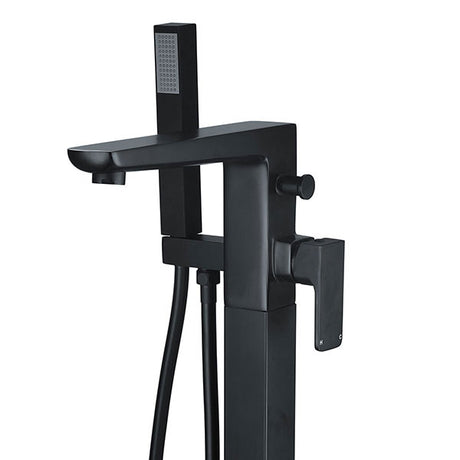 Tabo Corrado Matt Black Floor Standing Bath Shower Mixer Tap