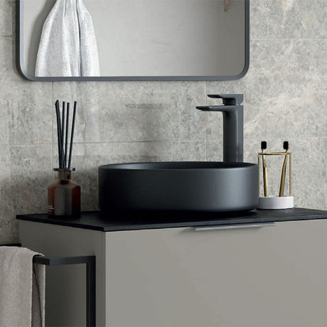 Tabo Corrado Matt Black Tall Basin Mixer Tap