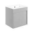 Tabo Elisa Matt Light Grey Wall Hung 1 Door Basin Unit 510mm