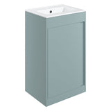 Tabo Elisa Matt Sea Green Floor Standing 1 Door Basin Unit 510mm