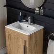 Tabo Elisa Seville Oak Wall Hung 1 Door Basin Unit 510mm
