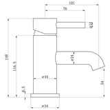 Tabo Hero Chrome Basin Mixer Tap & Waste