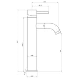 Tabo Hero Chrome Tall Basin Mixer Tap