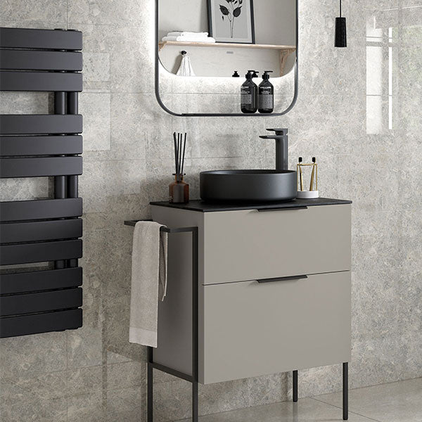 Tabo Spazio Curved Panel Ladder Anthracite Radiator