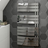 Tabo Spazio Curved Panel Ladder Chrome Radiator 550 x 1080 x 49mm