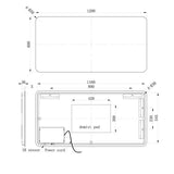Tabo Glow Back-Lit LED Mirror 600 x 1200mm
