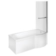 Apollo Grange P Shape Supercast Shower Bath Pack (RH) 1700 x 850 x 560mm
