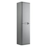 Tabo Magenta Matt Grey Wall Hung 2 Door Tall Unit 350mm