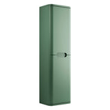 Tabo Magenta Matt Sage Green Wall Hung 2 Door Tall Unit 350mm