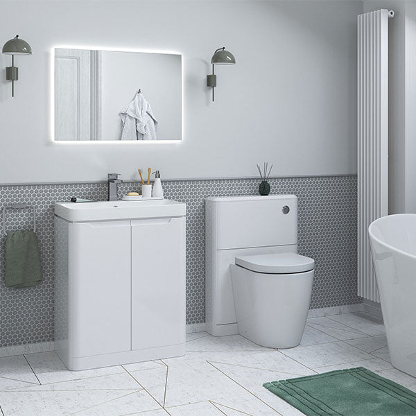 Tabo Magenta White Gloss Floor Standing Furniture