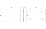 Tabo April Rectangle Mirror 500 x 700mm
