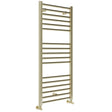 Tabo Forma Straight Ladder Brushed Brass Radiator (smaller size pictured)