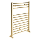 Tabo Forma Straight Ladder Brushed Brass Radiator 500 x 800 x 30mm