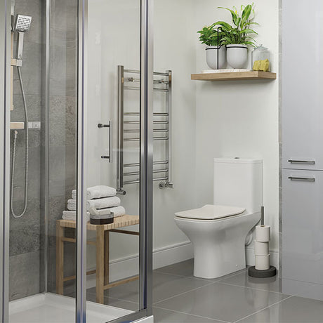 Tabo Forma Straight Ladder - Chrome