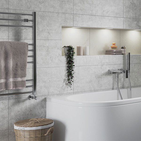 Tabo Forma Straight Ladder - Chrome 