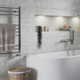 Tabo Forma Straight Ladder - Chrome 